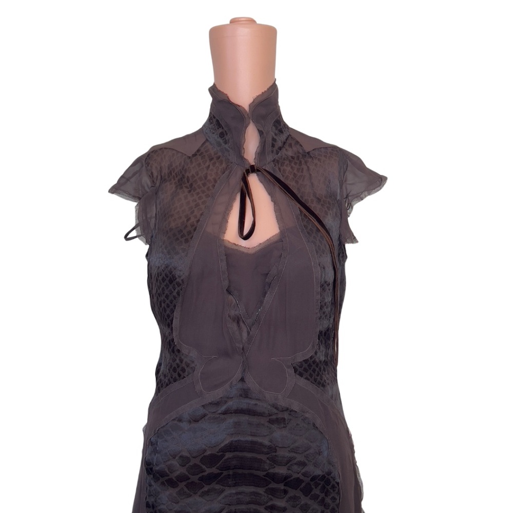 Yves Saint Laurent Tom Ford RUNWAY F/W 2004 AD Campaign Chinoiserie Dress